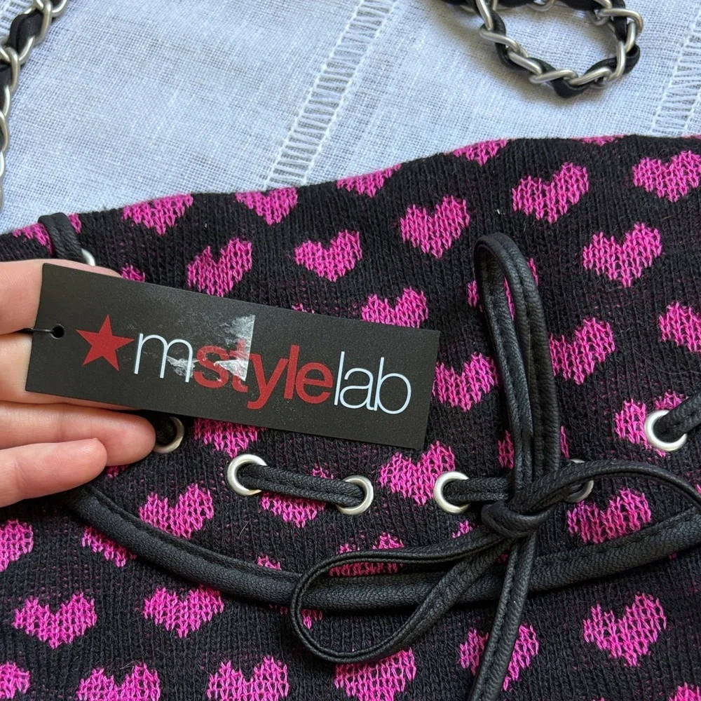 My Heart Lab NWT Pink Heart Crossbody Bag